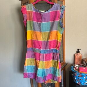 Vibrant Multicolor Womens Plaid  Casual Dress